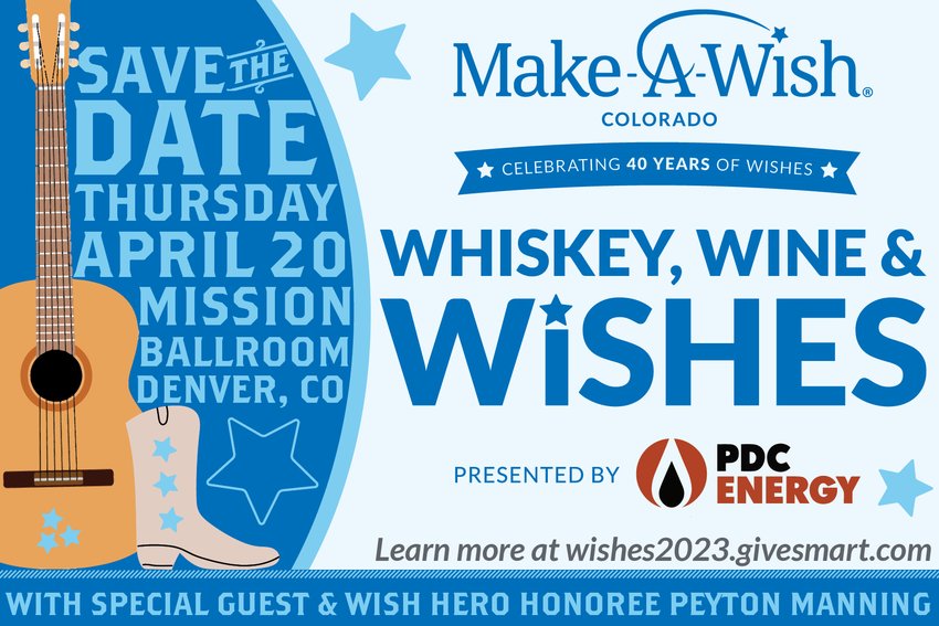 Make-A-Wish Colorado is hosting a 40th anniversary celebration and fundraising event April 20.